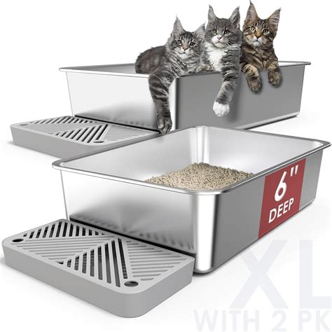 stainless steel enclosed litter box|suzzipaws stainless steel litter box.